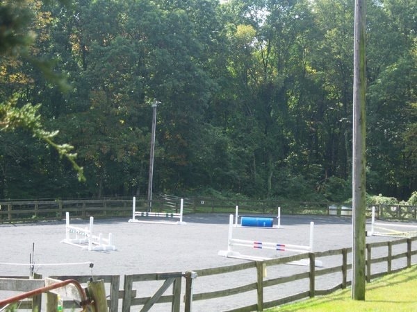 Lighted Outdoor Riding Ring