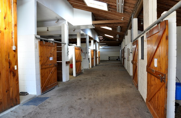 Stable aisle at Sunny Brook Farm